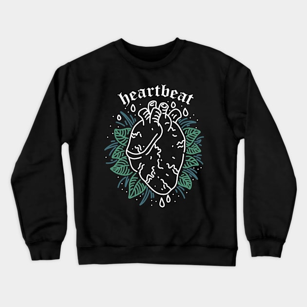 heart beat Crewneck Sweatshirt by donipacoceng